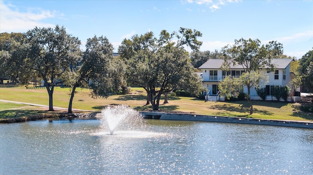 view of water feature