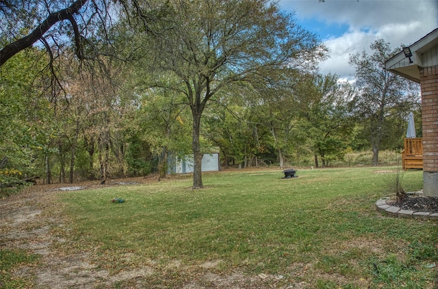 6495 Waterworks Rd, Midlothian, TX 76065 - view of grassy yard with a garage