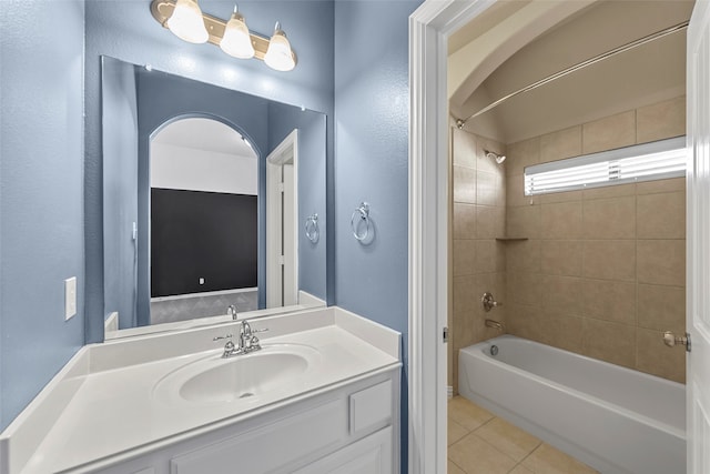 bedroom featuring vaulted ceiling and carpet floors