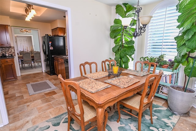 view of dining area