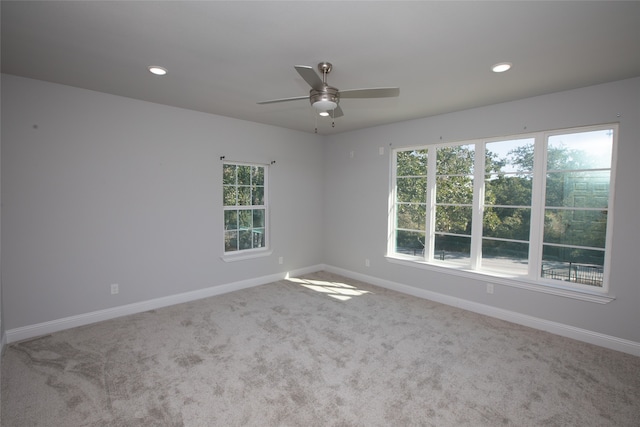 spare room with carpet and a healthy amount of sunlight