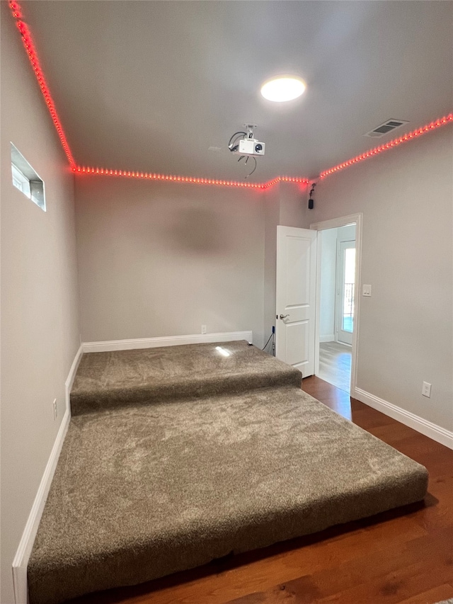 interior space featuring hardwood / wood-style flooring