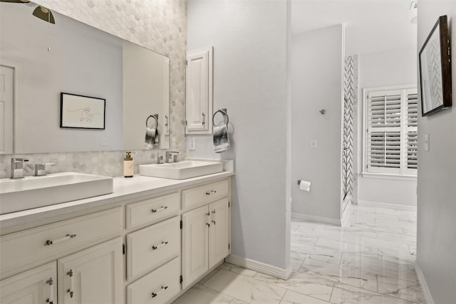 bathroom with vanity