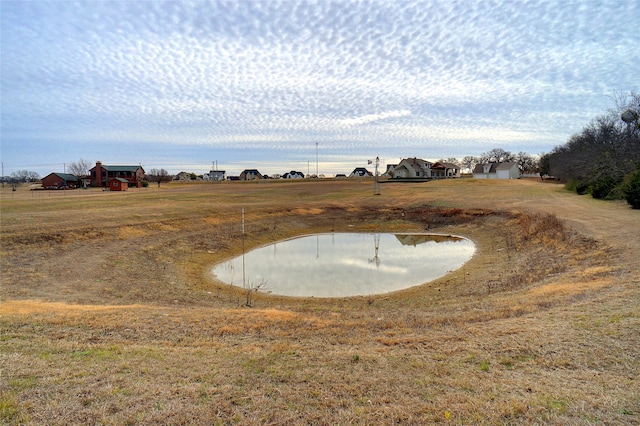 view of home's community featuring a water view