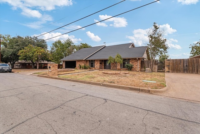 view of ranch-style home