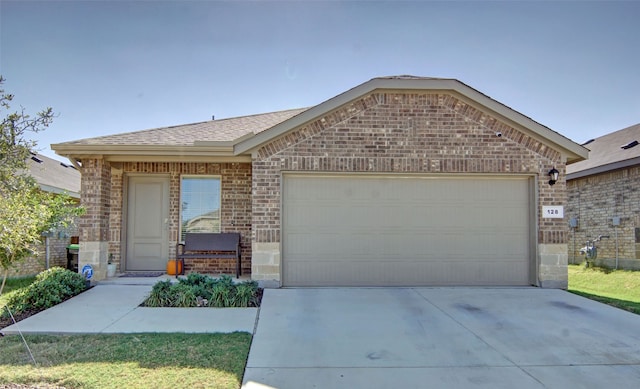 ranch-style house with a garage