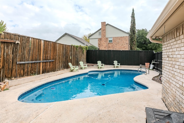 view of pool with a patio area