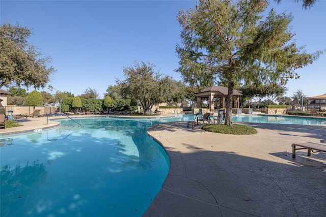 view of pool with a patio