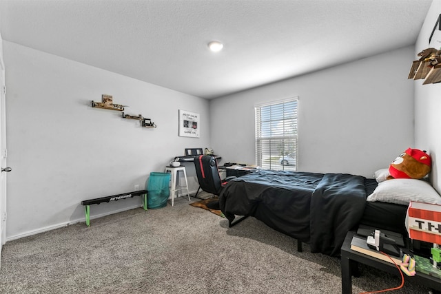 bedroom with carpet floors