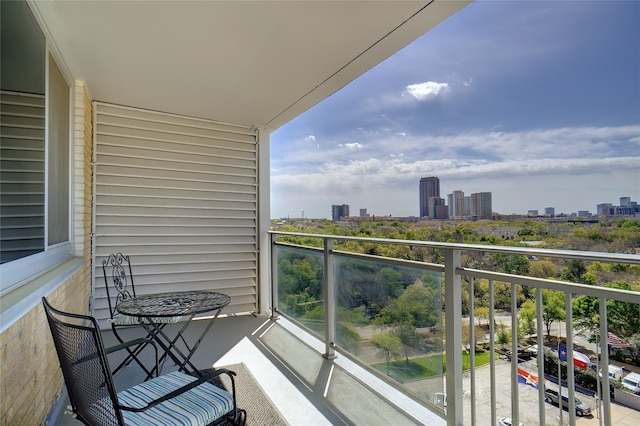 view of balcony