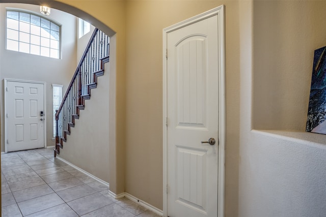 view of tiled entryway