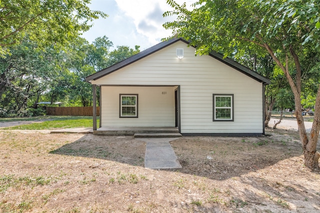 back of house featuring a patio