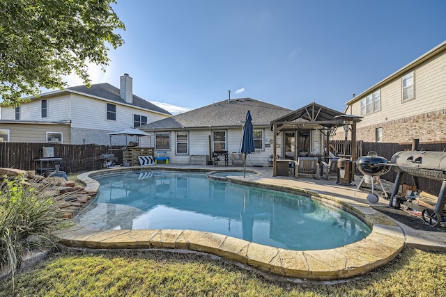 view of pool with a patio