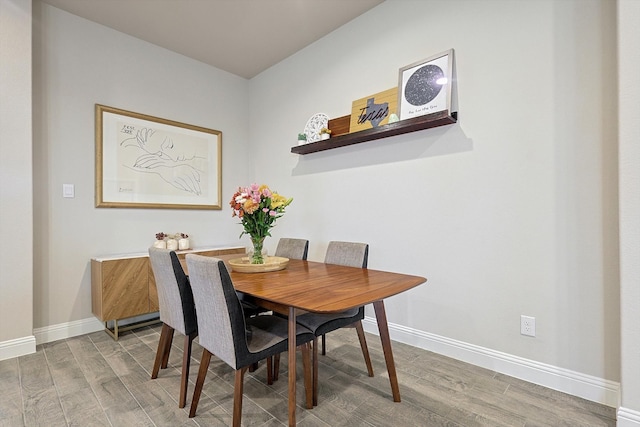 dining room featuring hardwood / wood-style floors