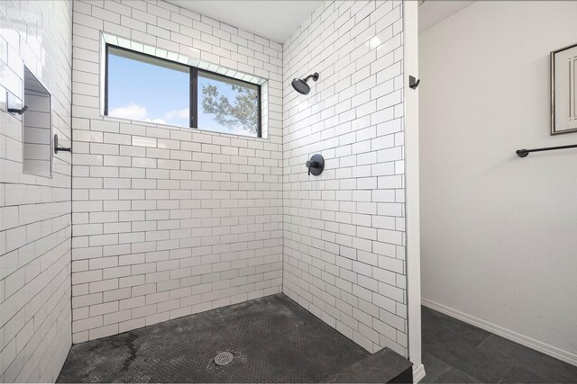 bathroom featuring tile patterned flooring and vanity