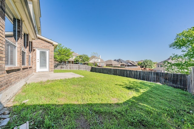 view of yard featuring a patio area