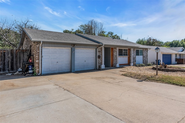 ranch-style house with a garage