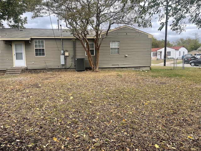 view of back of property