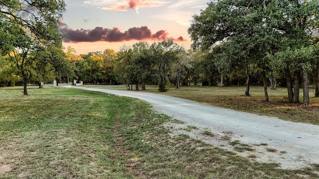 view of road