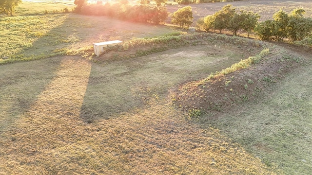 aerial view with a rural view