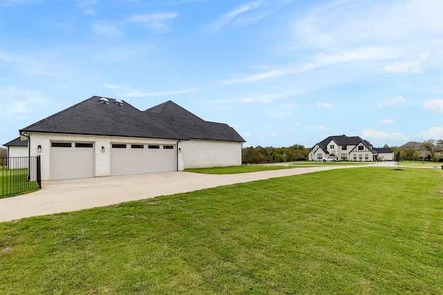389 Arbor Mill Ct, Sunnyvale, TX 75182 - view of property exterior with concrete driveway, roof with shingles, a garage, and brick siding