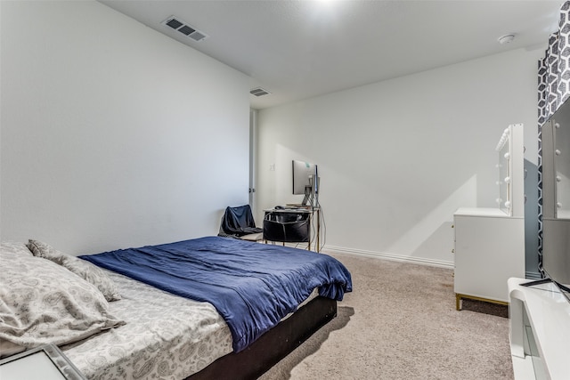 bedroom with carpet floors