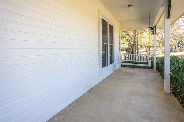 view of patio with covered porch