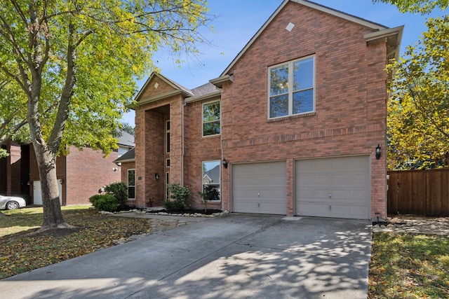 view of front property featuring a garage