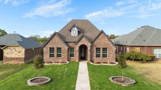 view of front of house with a front yard