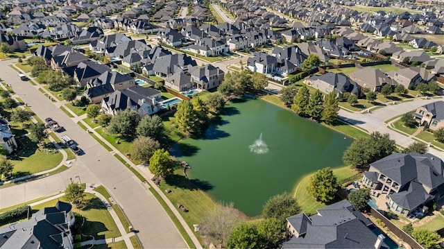 1240 Concho Trl, Prosper, TX 75078 - aerial overview of property's location featuring a nearby body of water and nearby suburban area