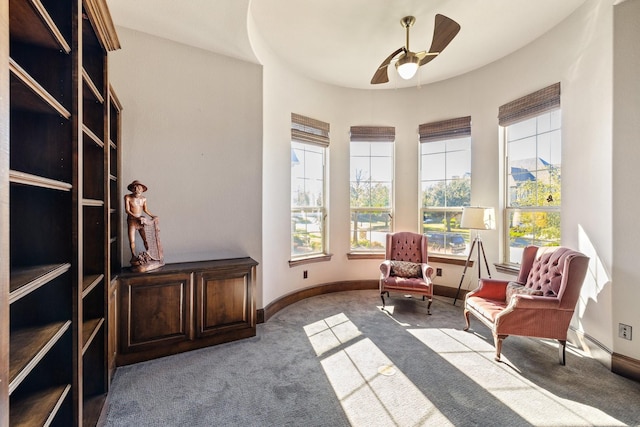 1240 Concho Trl, Prosper, TX 75078 - sitting room with carpet flooring and ceiling fan