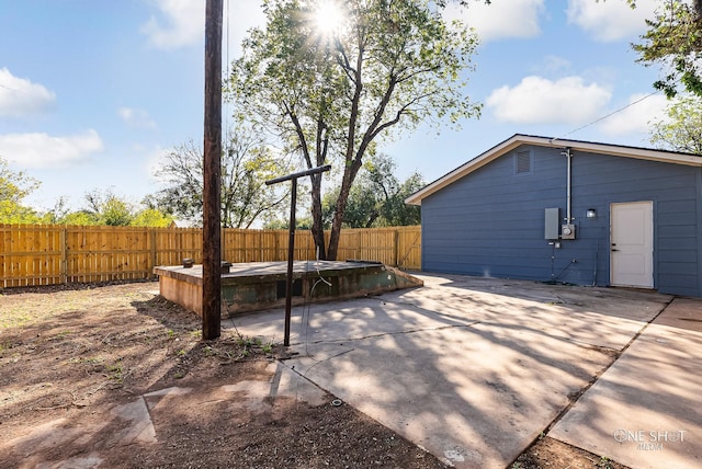 exterior space with a patio