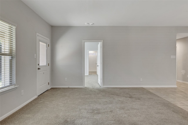 view of carpeted empty room