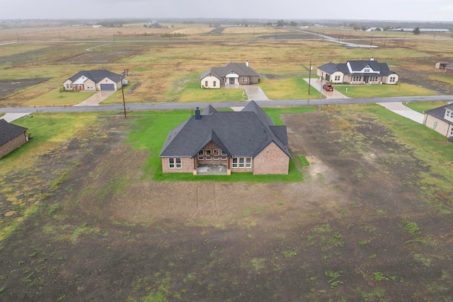 bird's eye view featuring a rural view