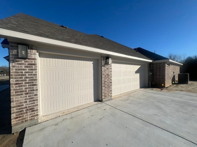 garage with central AC