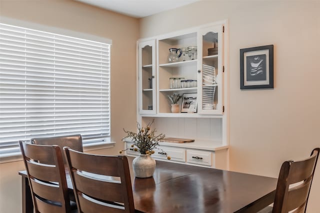 view of dining area