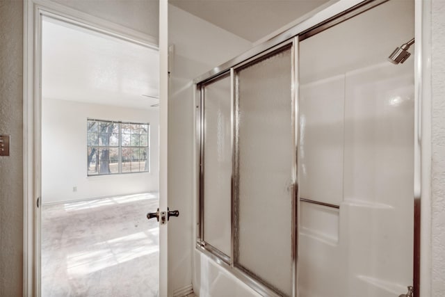 bathroom featuring enclosed tub / shower combo