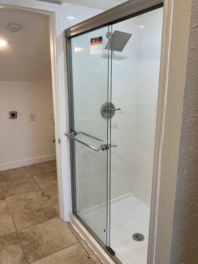 bathroom with walk in shower