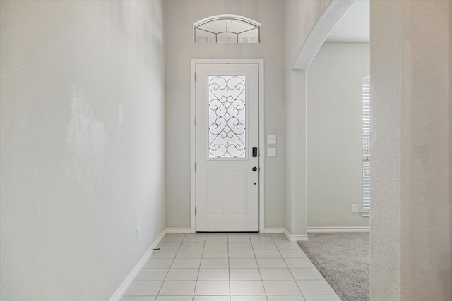 view of tiled entryway