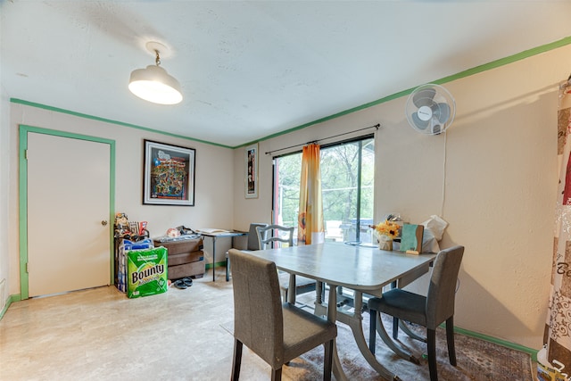 view of dining area