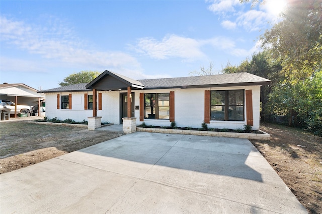 view of ranch-style home