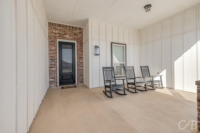 entrance to property with covered porch