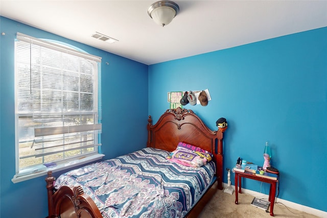 bedroom featuring carpet flooring