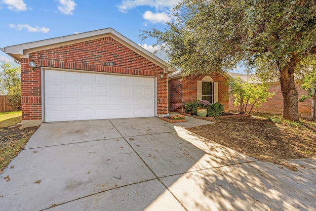 front of property featuring a garage