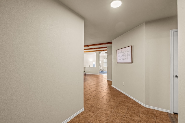 corridor with tile patterned floors