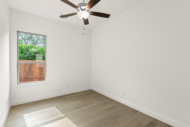 3601 Long Branch Blvd, Rowlett, TX 75088 - unfurnished room with light wood-style floors, baseboards, and a ceiling fan