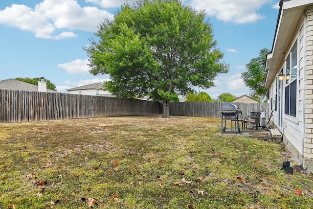 view of yard with a patio