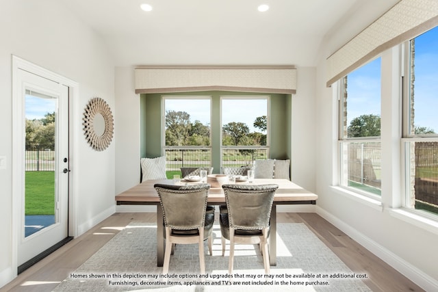 sunroom / solarium with plenty of natural light