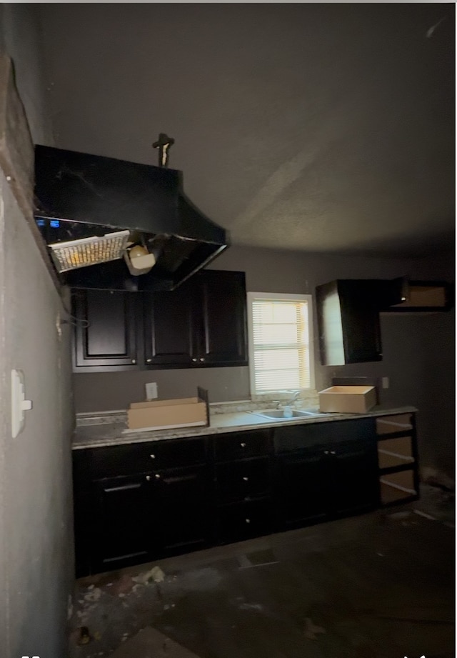 kitchen with extractor fan and sink