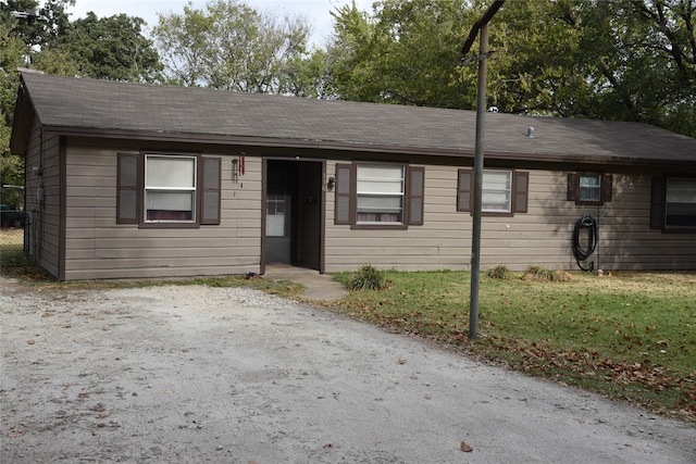 view of ranch-style home